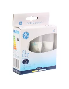 GE Lighting 93047524 LED 7/stik/840/100-240/e14/f (boîte de 3 pièces) ampoule LED tubulaire e14 7w 4000°K